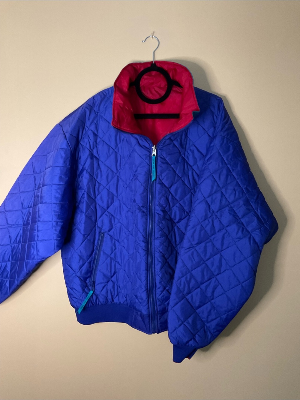 Gear For Sports Blue Quilted Puffer Jacket with Red Lining
